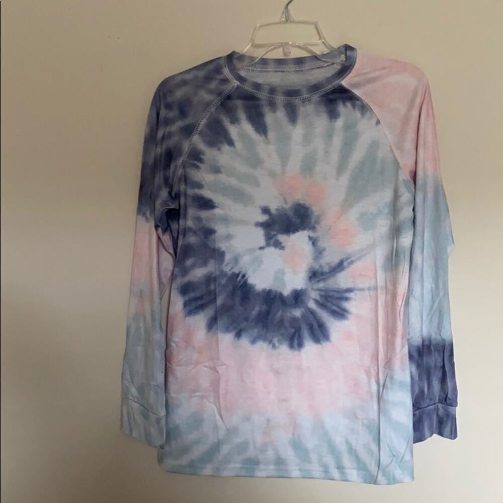 👉 Tie Dye Print O-neck Women’s Tye & Dye Sweatshirt